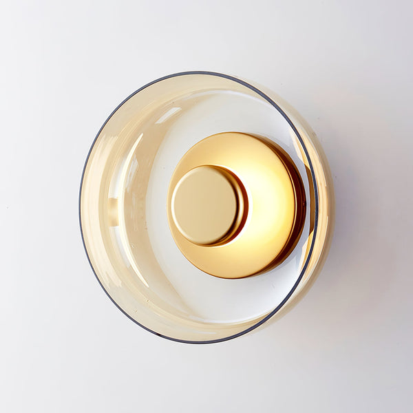 Modern Glass Dome LED Wall Light Flush Sconce