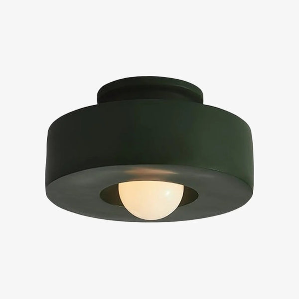 Modern Resin Flush Mount Ceiling Light Retro Cylinder Lamp