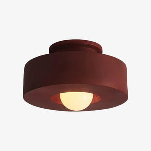 Modern Resin Flush Mount Ceiling Light Retro Cylinder Lamp