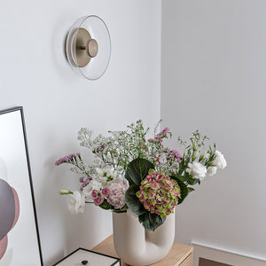Modern Glass Dome LED Wall Light Flush Sconce