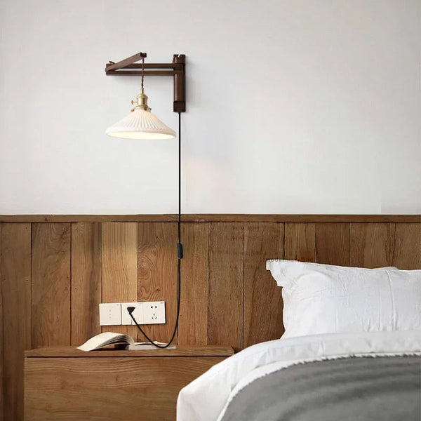 Asne – Adjustable Wood Wall Light 3