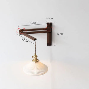 Asne – Adjustable Wood Wall Light 4