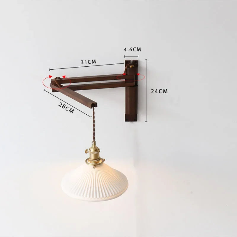 Asne – Adjustable Wood Wall Light 4
