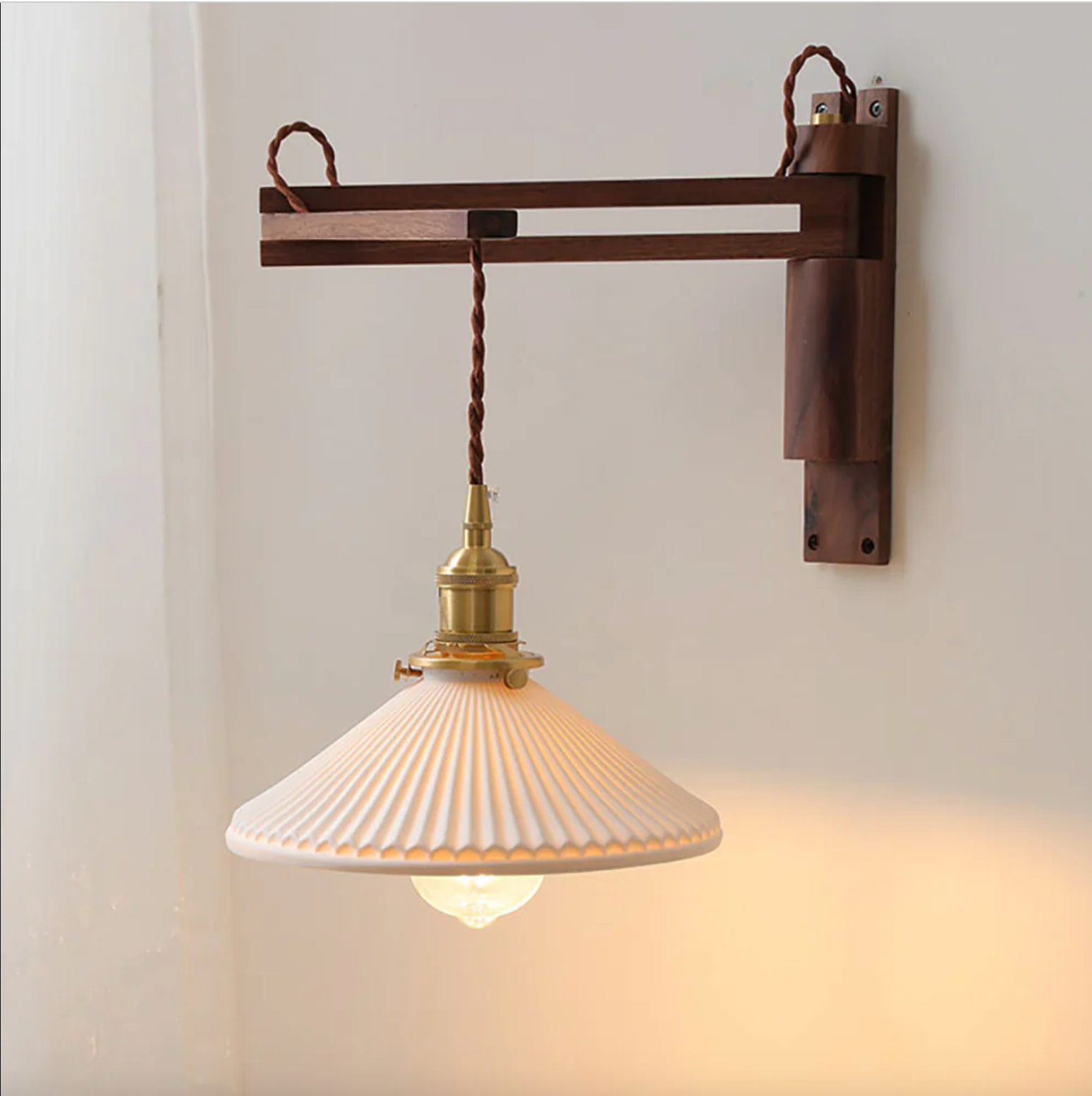 Asne – Adjustable Wood Wall Light 7