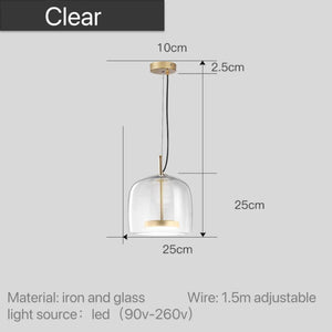 Astrid - Modern Nordic Glass Pendant Light 15