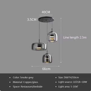 Astrid - Modern Nordic Glass Pendant Light 20