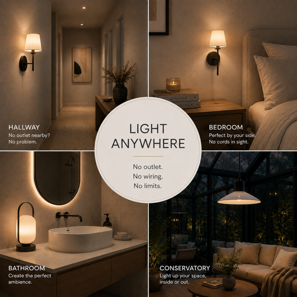 Elvello - Cordless Rechargeable LED Bulb with Remote