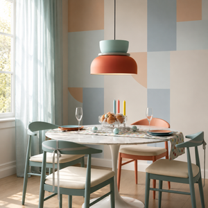 Rainbow Art Colorful Pendant Light Modern Acrylic Hanging Lamp