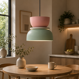 Rainbow Art Colorful Pendant Light Modern Acrylic Hanging Lamp