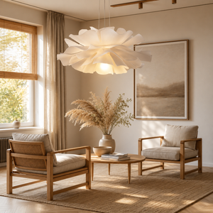 Cloud Flower Pendant Light Modern Floral Petal Hanging Lamp