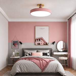 Le Cercle Elegant Semi Flush Mount Ceiling Light Modern Drum Lamp