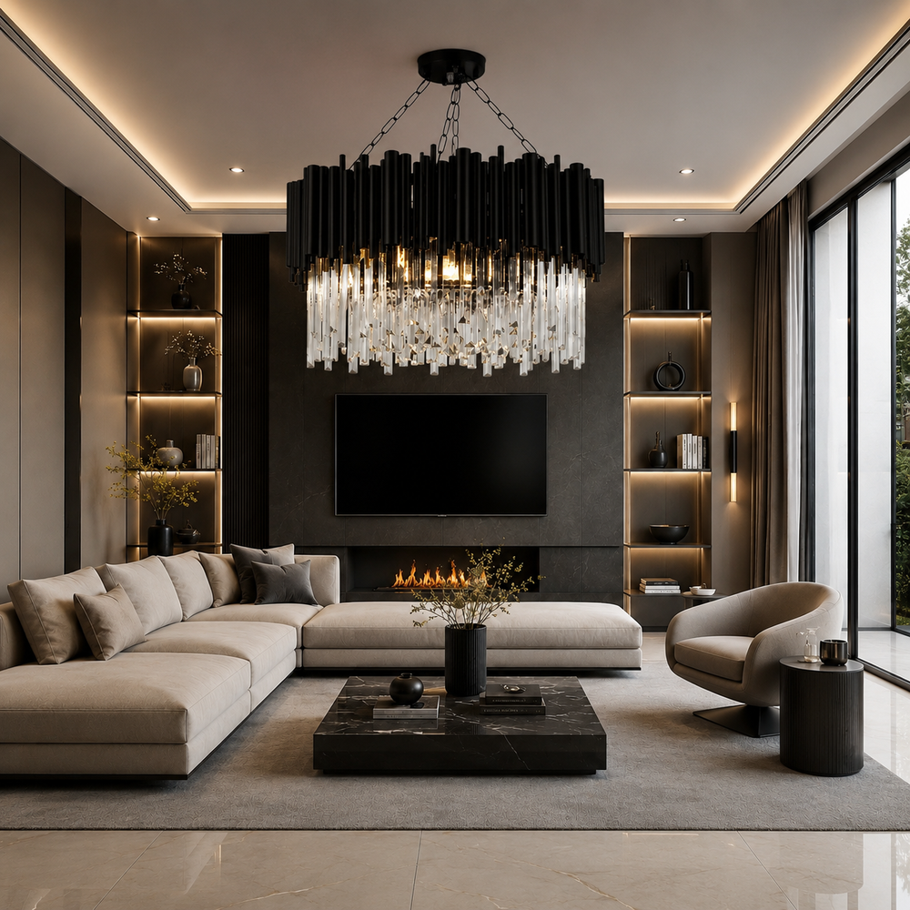Maximus Modern K9 Crystal Chandelier Luxury Pendant Light