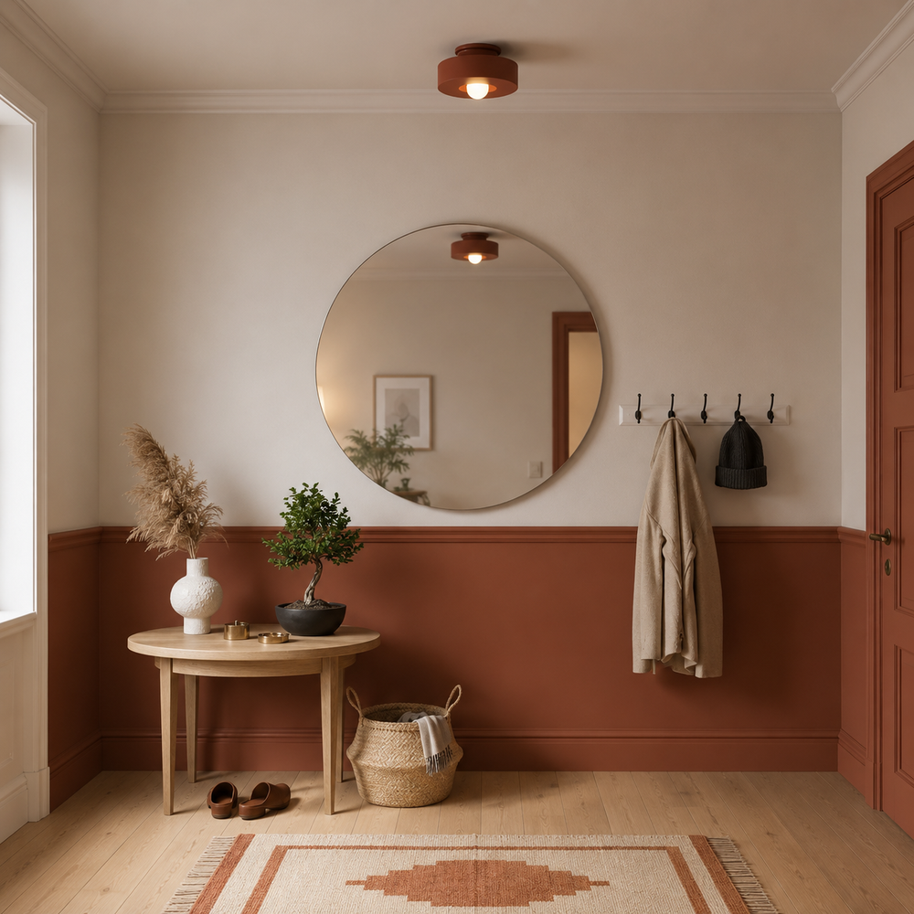 Modern Resin Flush Mount Ceiling Light Retro Cylinder Lamp