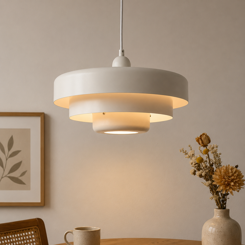 Retro Tiered Metal Pendant Light Bauhaus Pendant Lamp