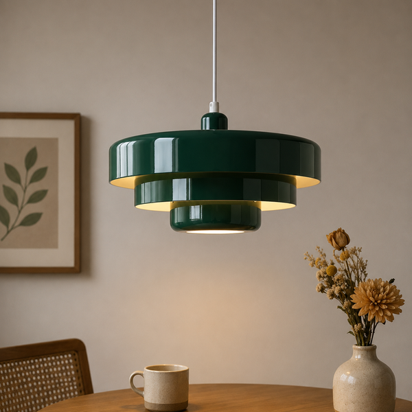 Retro Tiered Metal Pendant Light Bauhaus Pendant Lamp