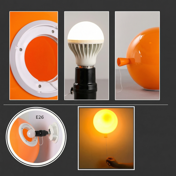 Elo – Bauhaus Colorful Wall / Ceiling Light with Pull Switch 8