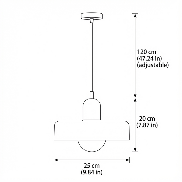 Kalle - Glass Pendant Light Bauhaus Furniture 5