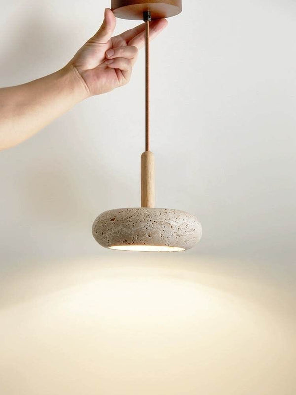 Moorgate Japanese Stone Wood Chandelier 3