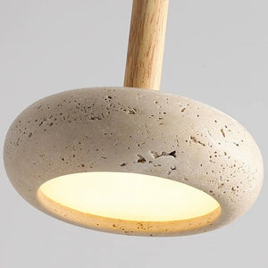 Moorgate Japanese Stone Wood Chandelier 6
