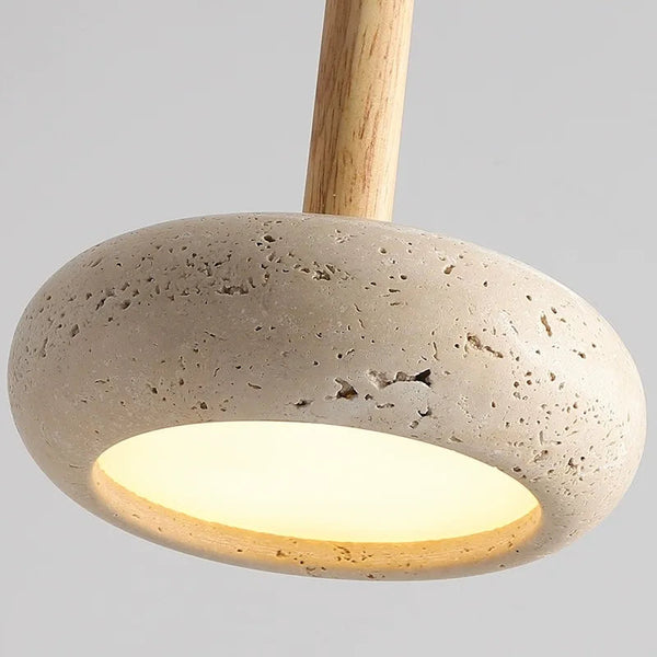 Moorgate Japanese Stone Wood Chandelier 6