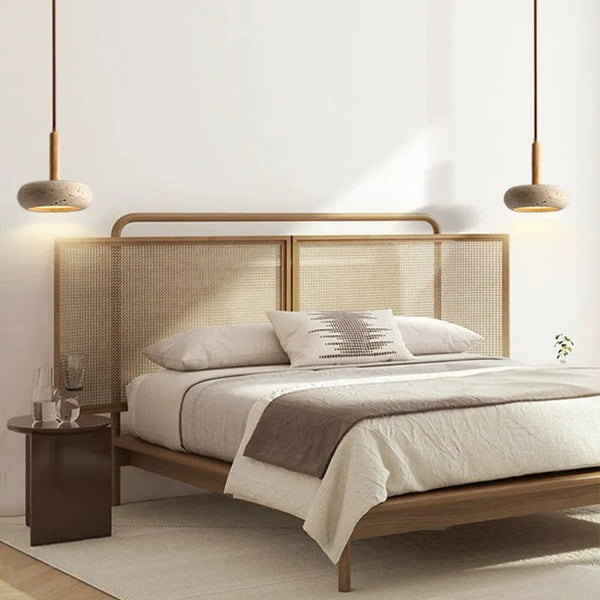 Moorgate Japanese Stone Wood Chandelier 8