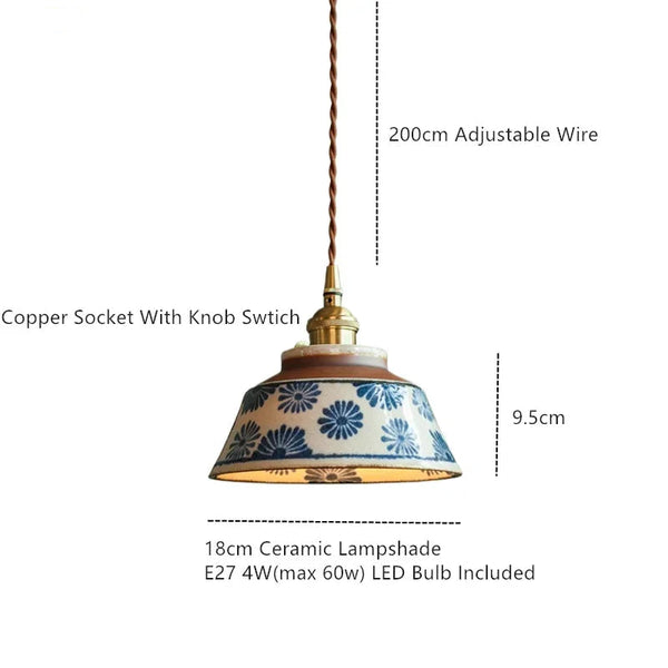 Ronja – Hand-Painted Ceramic Pendant Light 1