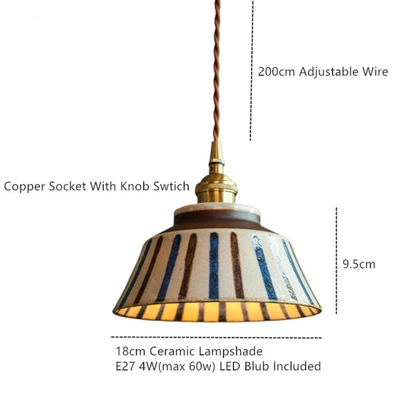 Ronja – Hand-Painted Ceramic Pendant Light 5