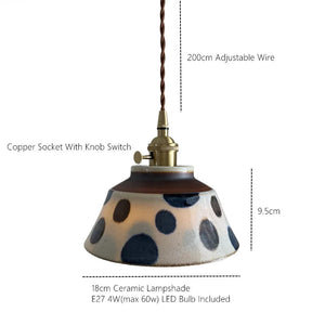 Ronja – Hand-Painted Ceramic Pendant Light 7
