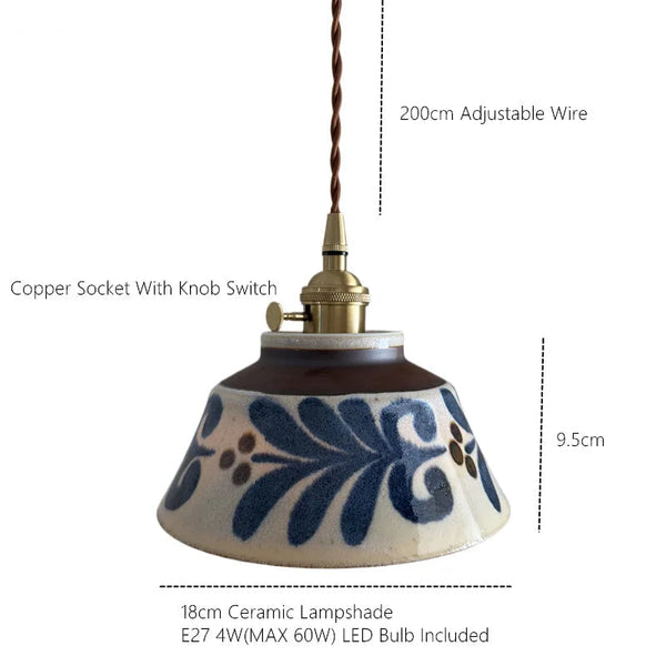Ronja – Hand-Painted Ceramic Pendant Light 8