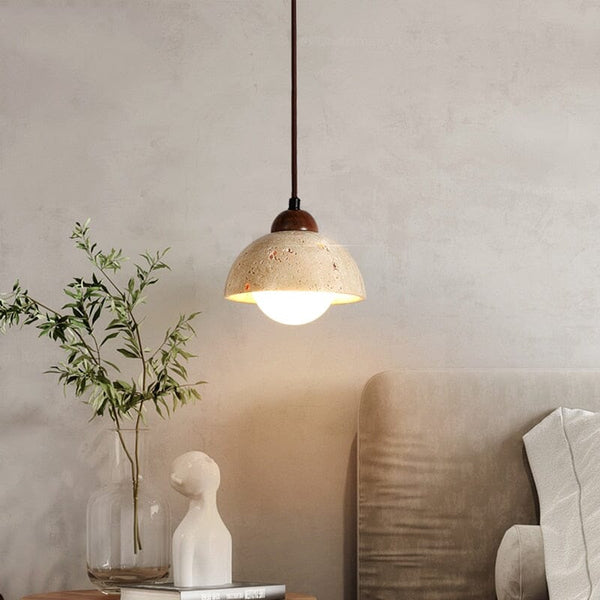 Travertine Wabi Pendants 11