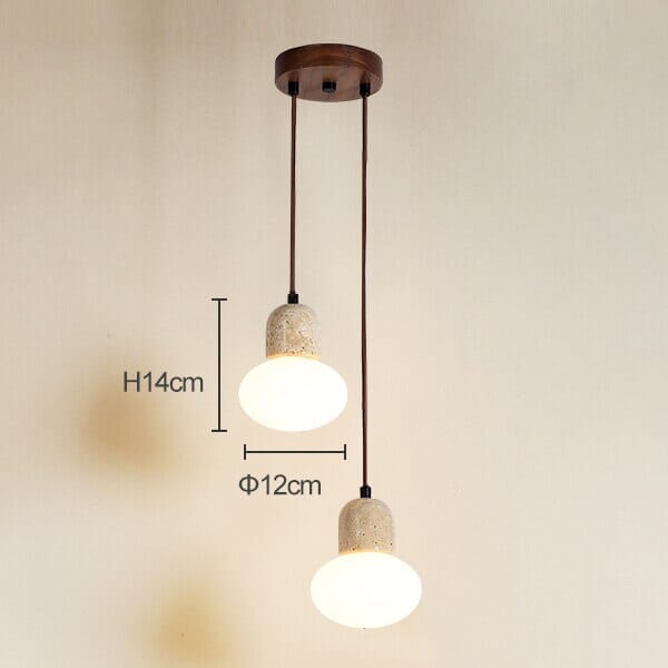 Travertine Wabi Pendants 12