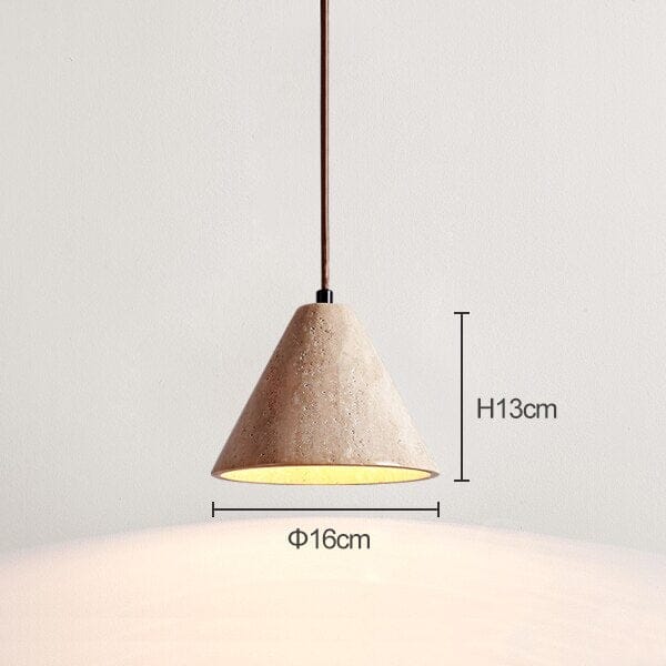 Travertine Wabi Pendants 13