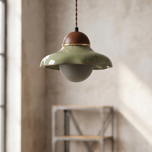 Vanja – Green Ceramic Pendant Light 2