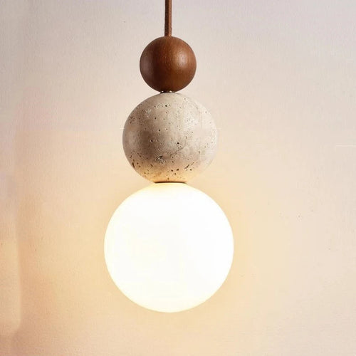 Wabi-Sabi Stone Pendant Lamp 0