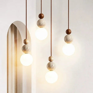 Wabi-Sabi Stone Pendant Lamp 4