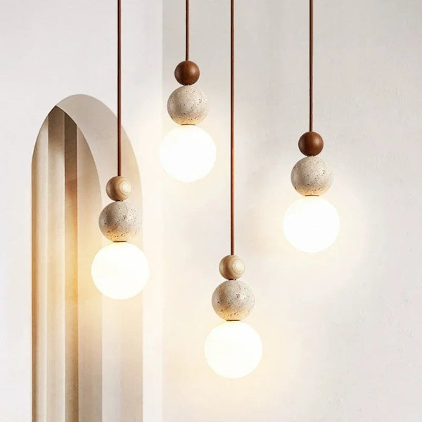 Wabi-Sabi Stone Pendant Lamp 4