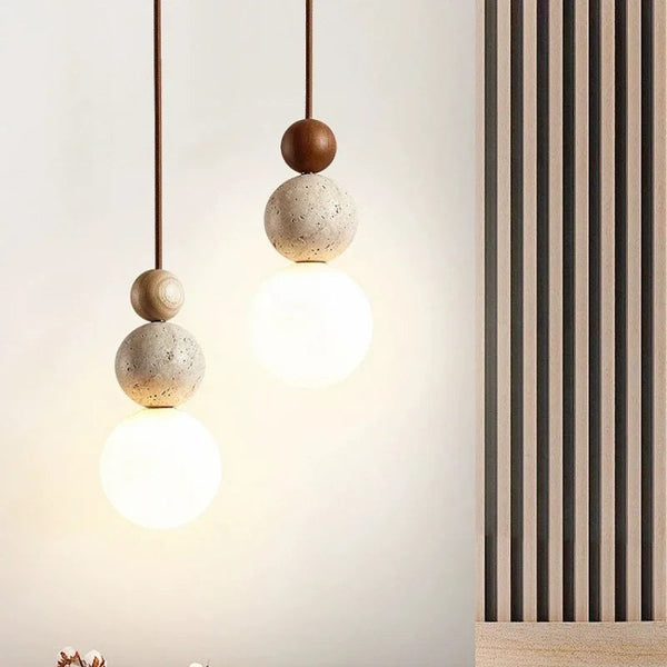 Wabi-Sabi Stone Pendant Lamp 6