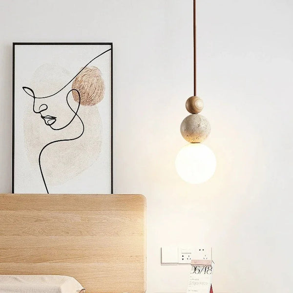 Wabi-Sabi Stone Pendant Lamp 7