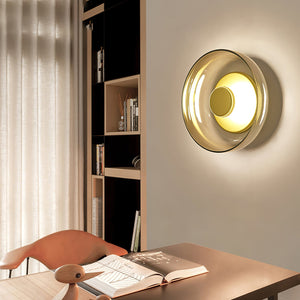 Modern Glass Dome LED Wall Light Flush Sconce