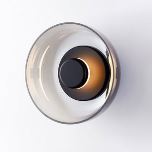 Modern Glass Dome LED Wall Light Flush Sconce