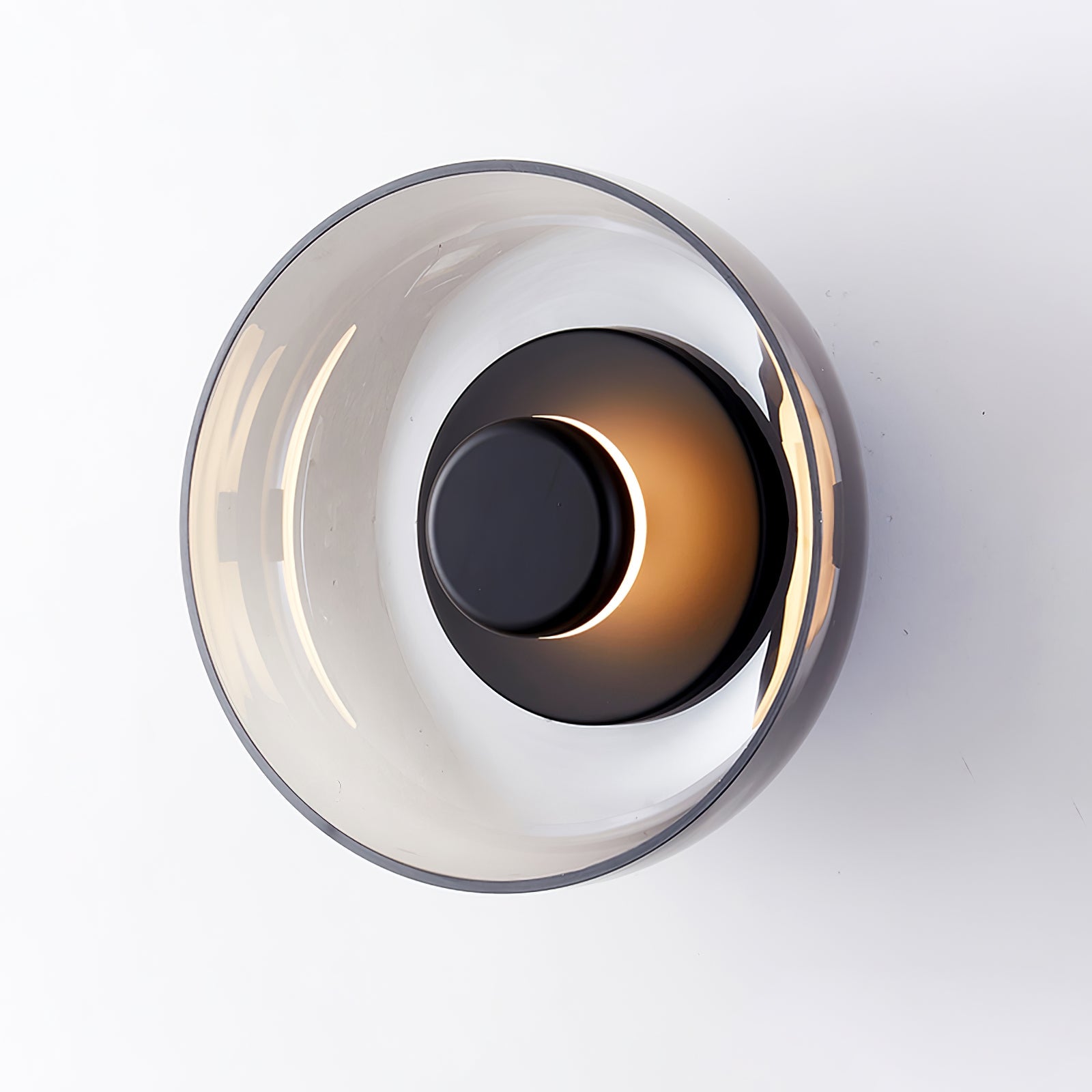 Modern Glass Dome LED Wall Light Flush Sconce