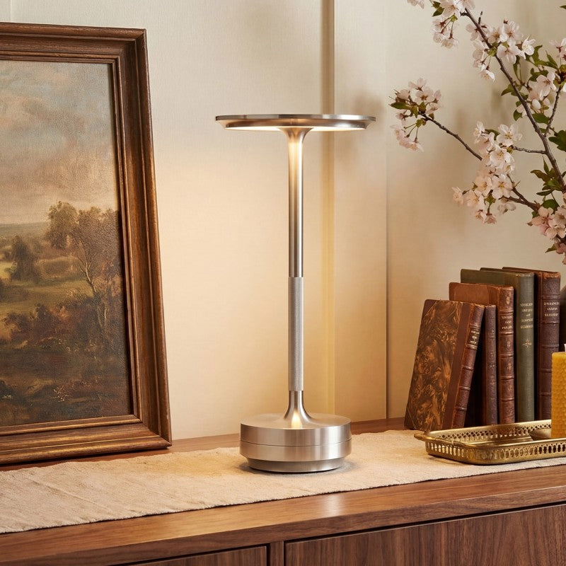 Modern Cordless LED Table Lamp Rechargeable Touch Dimmer Light